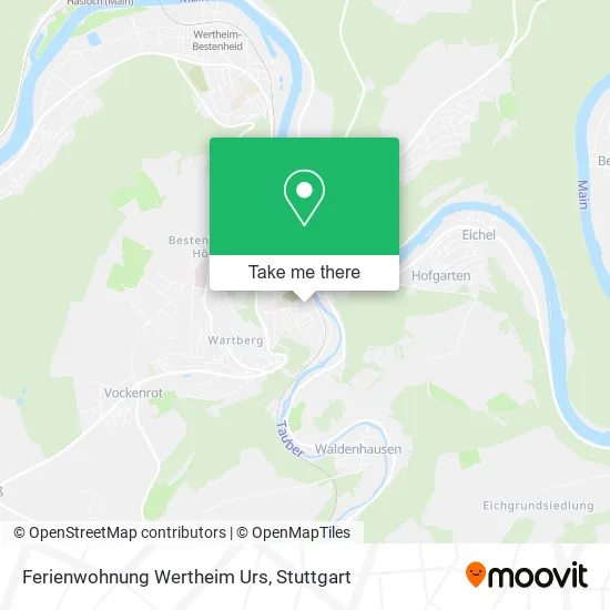 Карта Ferienwohnung Wertheim Urs