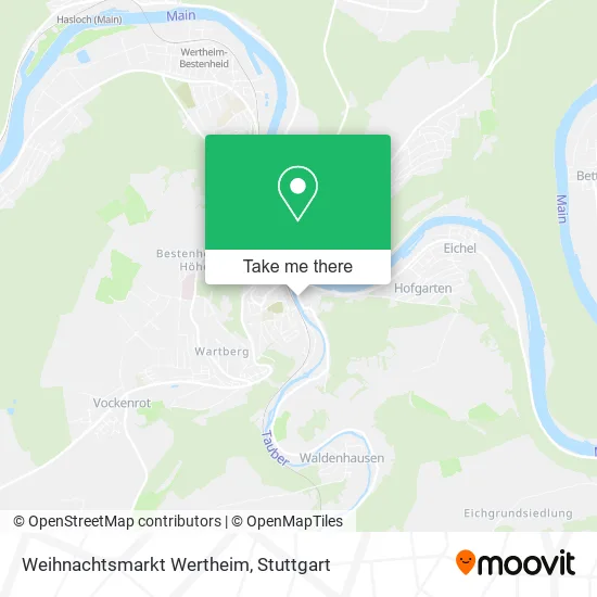 Карта Weihnachtsmarkt Wertheim