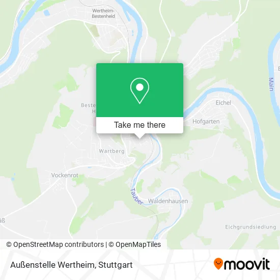 Карта Außenstelle Wertheim