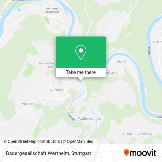Bädergesellschaft Wertheim map