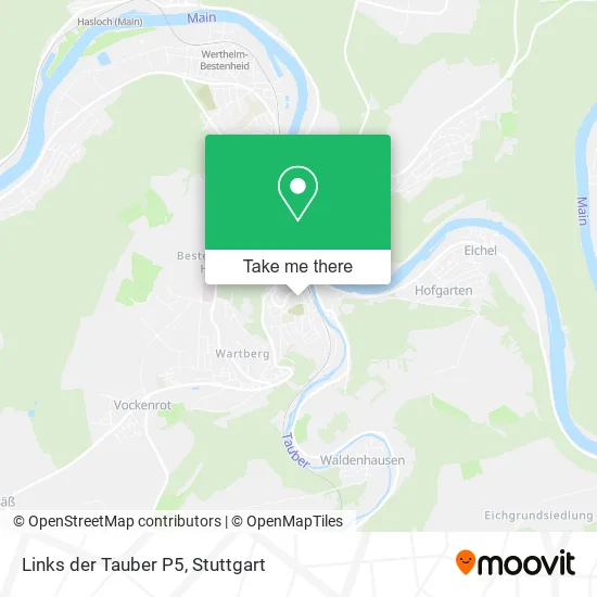 Карта Links der Tauber P5