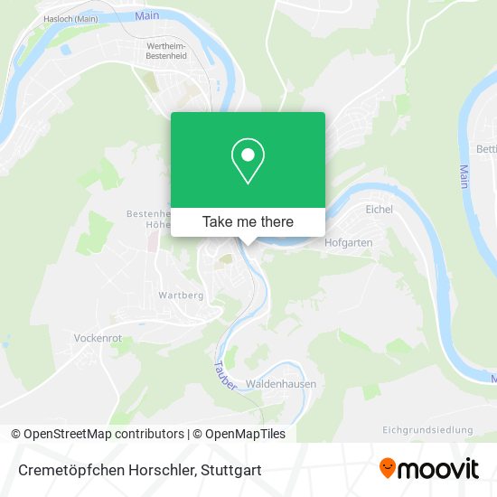Cremetöpfchen Horschler map