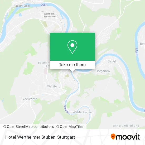Карта Hotel Wertheimer Stuben