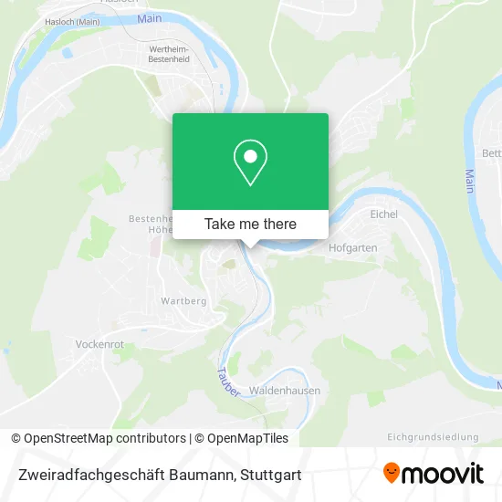 Карта Zweiradfachgeschäft Baumann