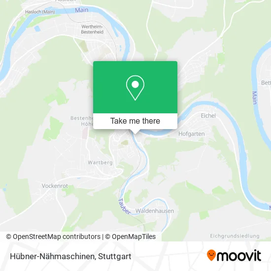 Карта Hübner-Nähmaschinen