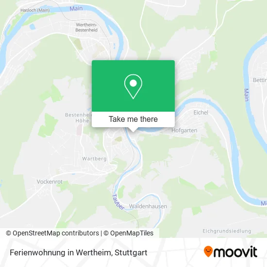 Карта Ferienwohnung in Wertheim