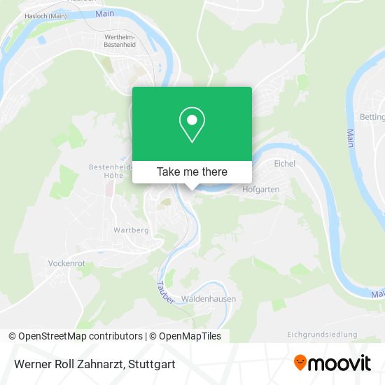 Карта Werner Roll Zahnarzt