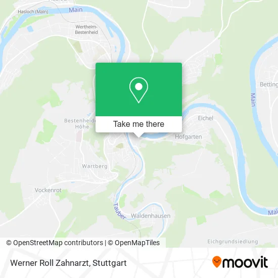 Карта Werner Roll Zahnarzt