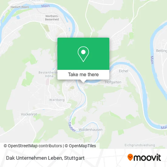 Карта Dak Unternehmen Leben