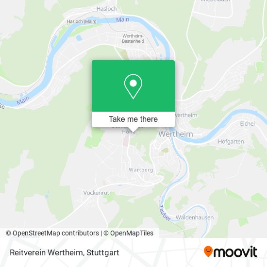 Карта Reitverein Wertheim