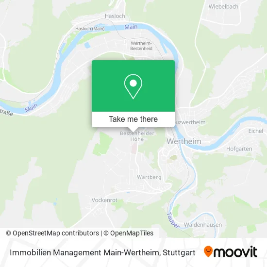 Карта Immobilien Management Main-Wertheim