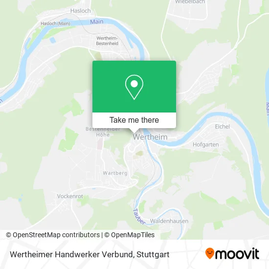 Карта Wertheimer Handwerker Verbund