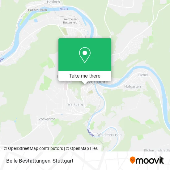 Карта Beile Bestattungen