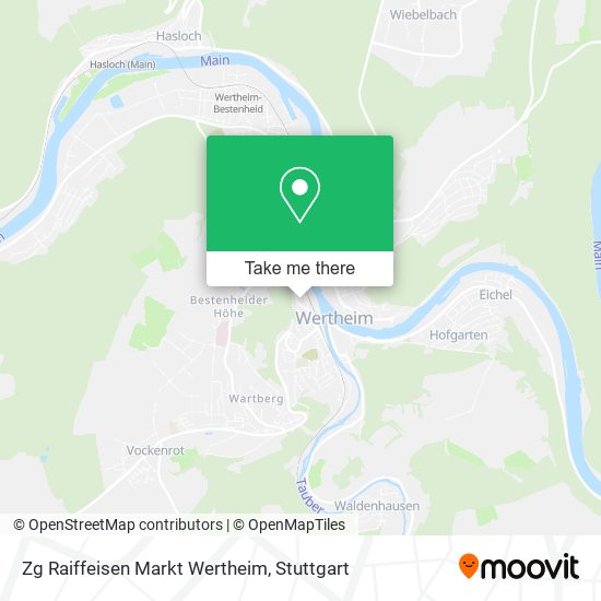 Карта Zg Raiffeisen Markt Wertheim