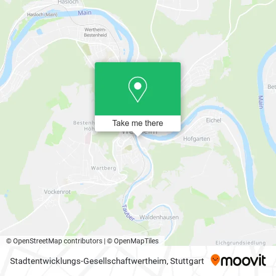 Карта Stadtentwicklungs-Gesellschaftwertheim