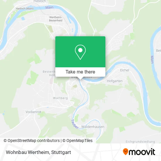 Карта Wohnbau Wertheim