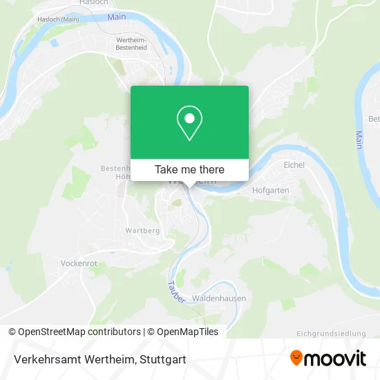 Карта Verkehrsamt Wertheim