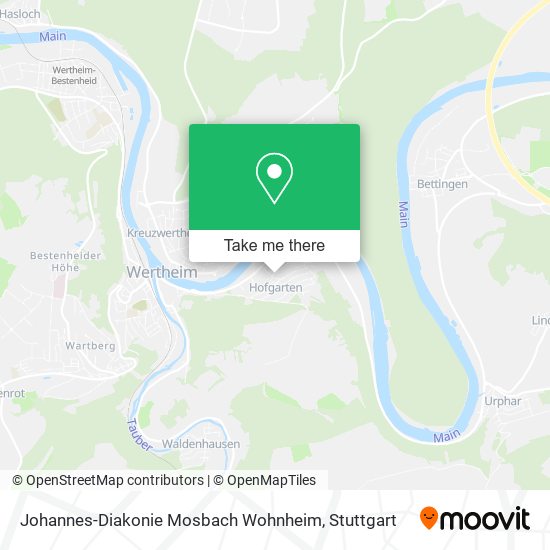 Johannes-Diakonie Mosbach Wohnheim map