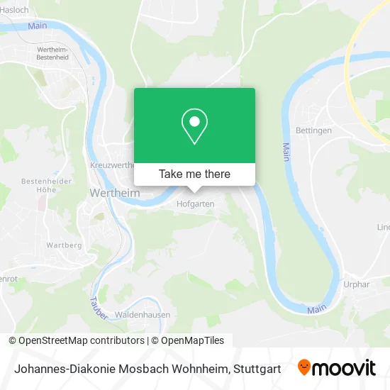 Карта Johannes-Diakonie Mosbach Wohnheim