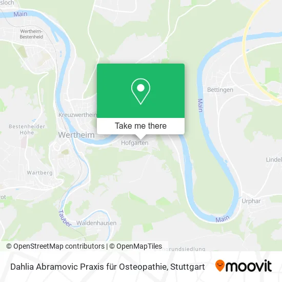 Карта Dahlia Abramovic Praxis für Osteopathie