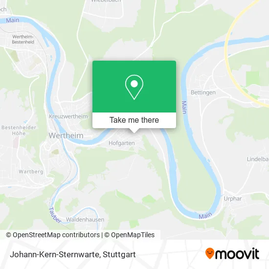 Карта Johann-Kern-Sternwarte