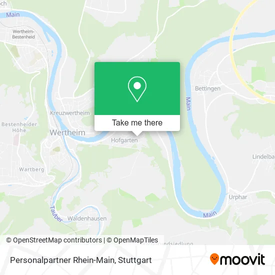 Карта Personalpartner Rhein-Main