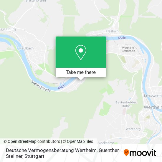 Deutsche Vermögensberatung Wertheim, Guenther Stellner map