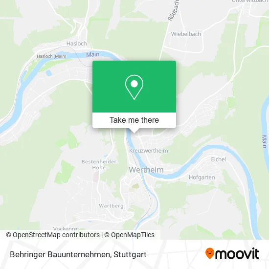 Карта Behringer Bauunternehmen