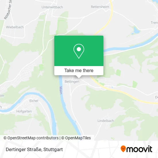 Карта Dertinger Straße