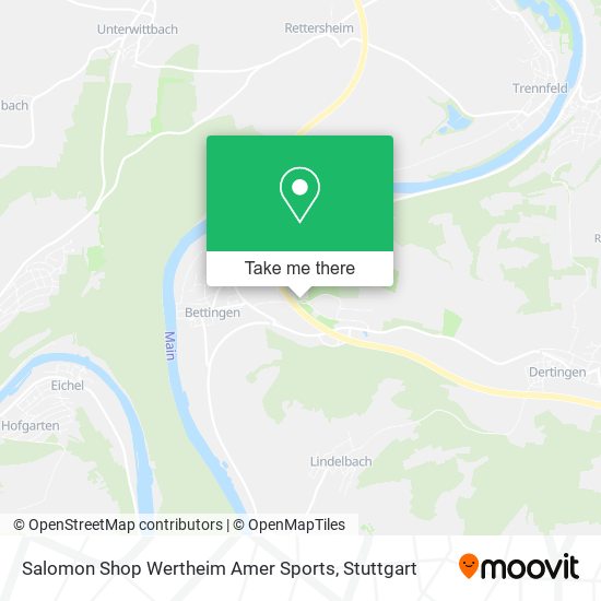 Salomon Shop Wertheim Amer Sports map