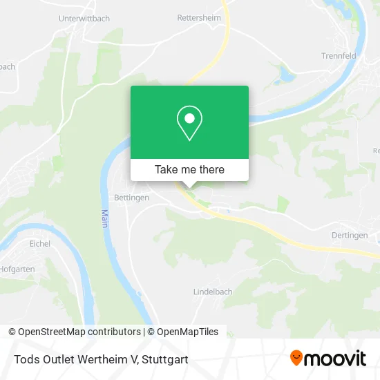 Карта Tods Outlet Wertheim V