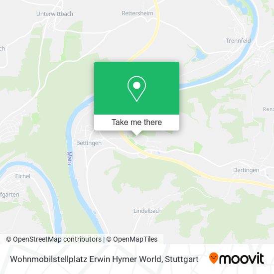 Карта Wohnmobilstellplatz Erwin Hymer World