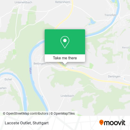 Lacoste Outlet map