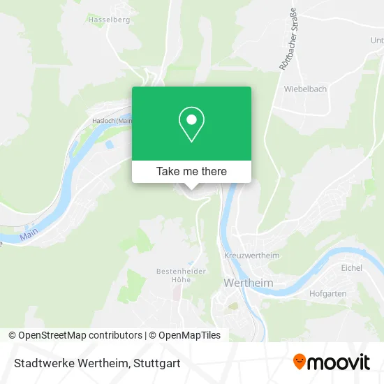 Карта Stadtwerke Wertheim