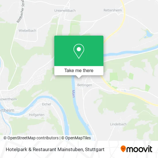 Карта Hotelpark & Restaurant Mainstuben