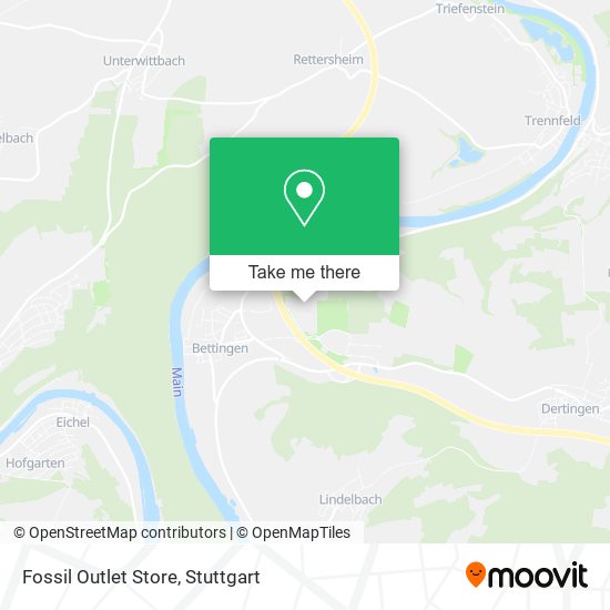 Fossil Outlet Store map
