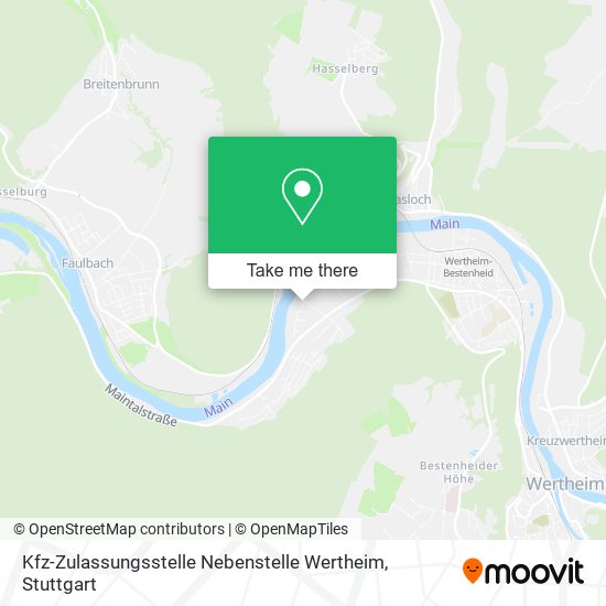 Kfz-Zulassungsstelle Nebenstelle Wertheim map