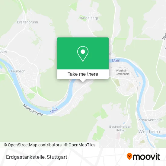 Карта Erdgastankstelle