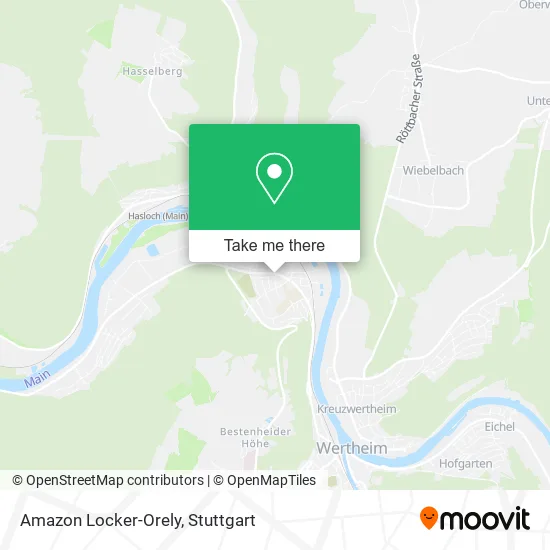 Карта Amazon Locker-Orely