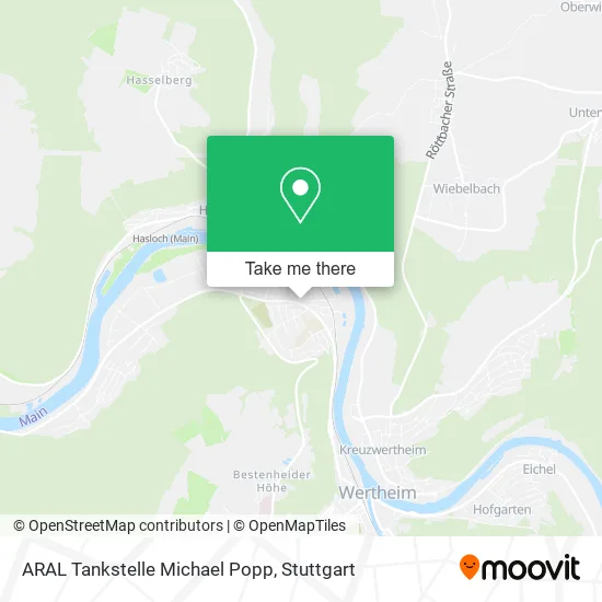 Карта ARAL Tankstelle Michael Popp