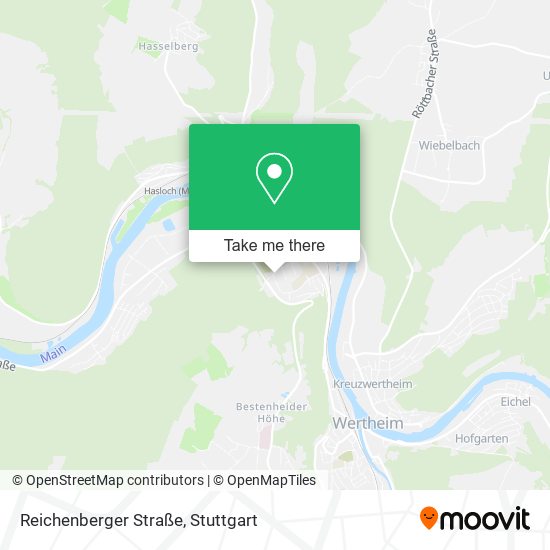 Карта Reichenberger Straße