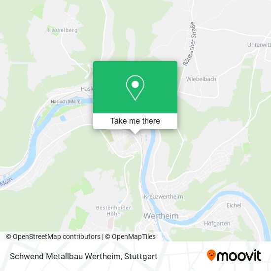 Карта Schwend Metallbau Wertheim