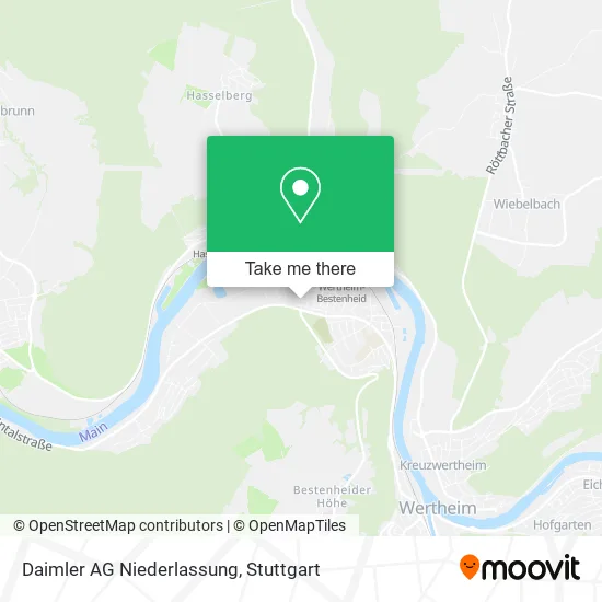 Карта Daimler AG Niederlassung