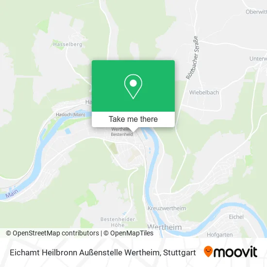 Карта Eichamt Heilbronn Außenstelle Wertheim