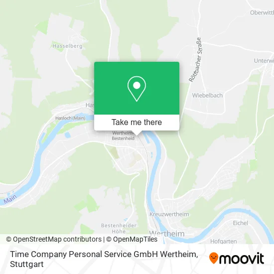Карта Time Company Personal Service GmbH Wertheim