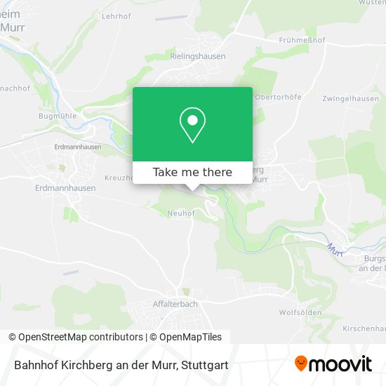 Bahnhof Kirchberg an der Murr map