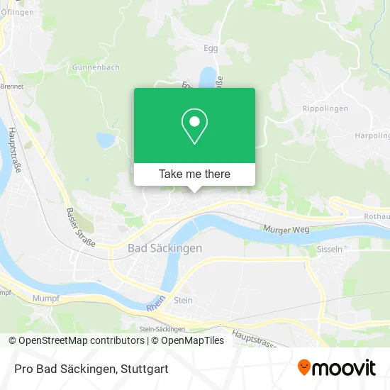 Карта Pro Bad Säckingen
