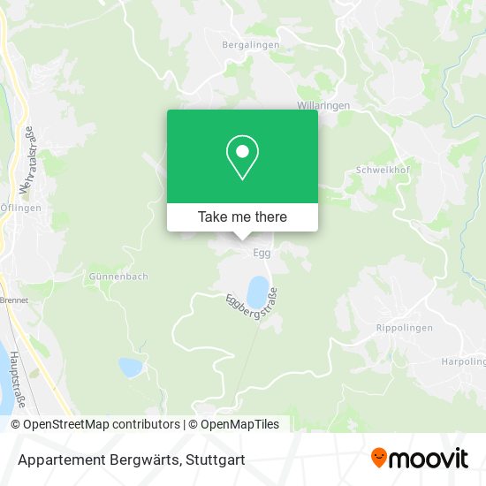Appartement Bergwärts map