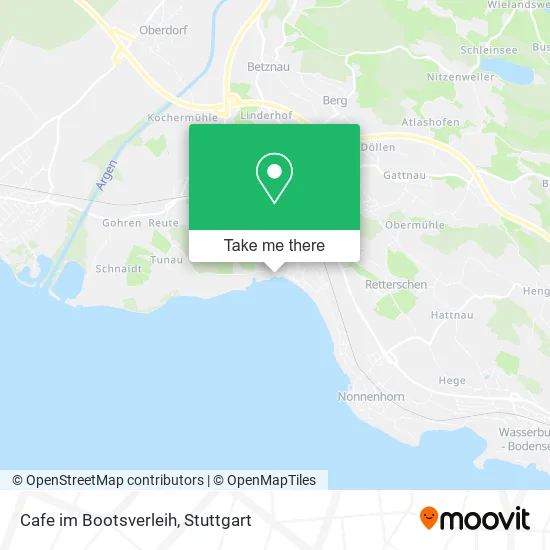 Карта Cafe im Bootsverleih