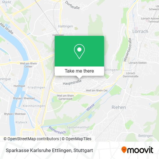 Sparkasse Karlsruhe Ettlingen map